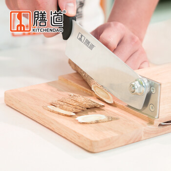 
                                        膳道中药材铡刀不锈钢切年糕刀家用腊肉牛轧糖阿胶糕切片切刀                