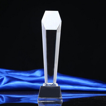 定制水晶玻璃奖杯 庆典运动会竞技比赛企业礼品订做 刻字奖牌授权牌