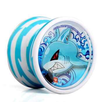 练习必备中级塑胶溜溜球儿童玩具yoyo球新品 碧海巨鲨-676310 悠悠球