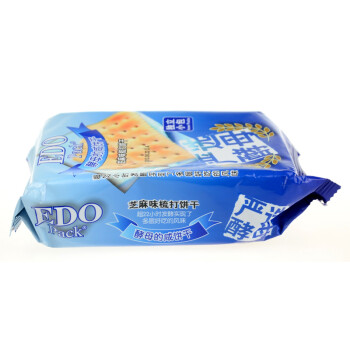 EDO pack 餅干 零食早餐 家庭裝 芝麻味酵母梳打餅干 300g/袋