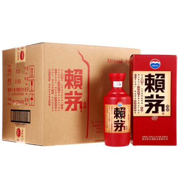 赖茅 端曲 53度 500ml*6瓶 整箱装 酱香型白酒