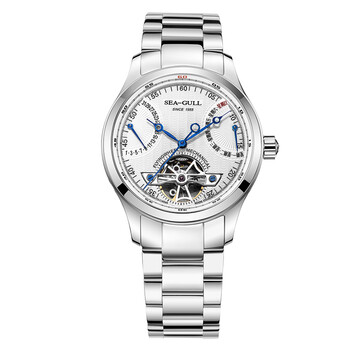 海鸥(seagull)手表 巨匠系列商务休闲国产男士手表飞轮自动机械腕表 m