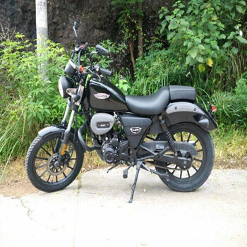 2016新款电影火锅英雄款叛逆者200六档复古哈雷太子摩托车 黑色_ 8折