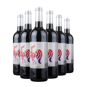 法国原瓶进口红酒 高卢雄鸡朗格多克-鲁西荣产