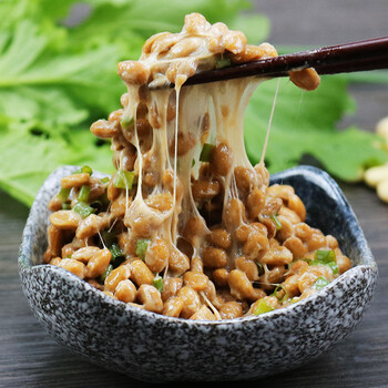 臻乐庄园日本即食纳豆20盒40g北海道即食拉丝纳豆