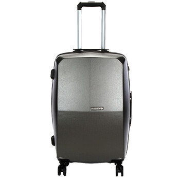 瑞世（SUISSEWIN）拉杆箱 磨砂几何切面PC箱 24英寸商务万向轮旅行箱托运箱 SN6601 灰色