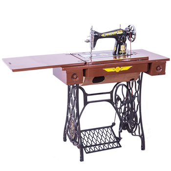 飞人牌 老式脚踏台式缝纫机 传统家用脚踏台式 吃厚复古 金属衣车