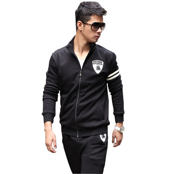 针织透气舒适卫衣长裤宽松大码休闲跑步女运动服 e098 黑色 不倒绒 xl