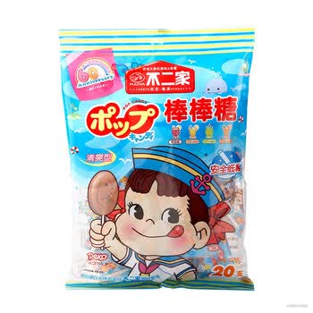 不二家 清爽型棒棒糖 可乐味 柠檬soda味 香橙soda味 哈密瓜soda味