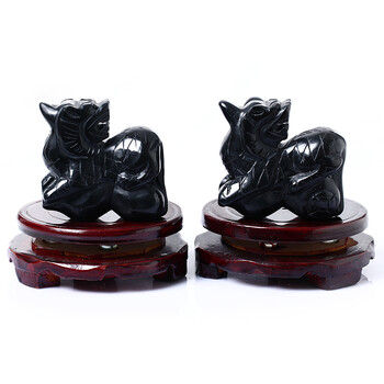 淘运灵阁谛听守福石雕摆件 属狗2017年开运吉祥物 1个不带底座