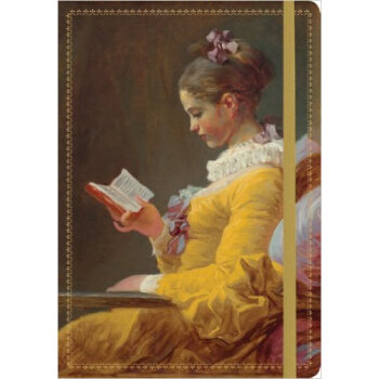 NGA Fragonard Young Girl Reading Gilded Journal