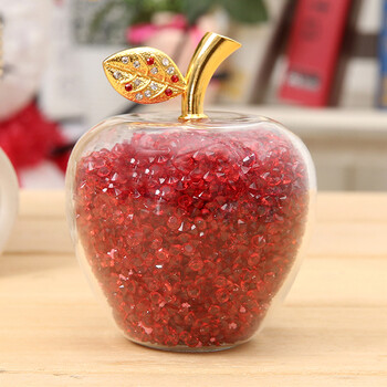 苹果摆件朋友送男生女友同学闺蜜女生浪漫平安果创意生日礼品红钻苹果