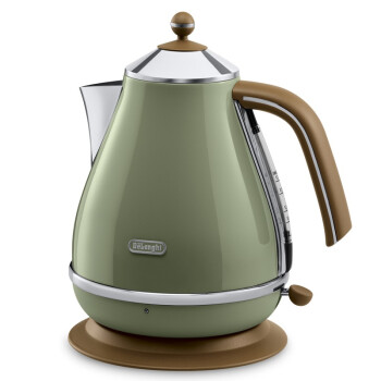 
                                        
                                                                                德龙（Delonghi）电热水壶 复古系列烧水壶热水瓶 家用办公室 304不锈钢 1.7L大容量 KBO2001.GR 橄榄绿                