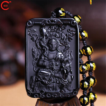 石不动明王不动尊吊坠生肖鸡本命佛守护神男女增强款 大号六字真言款