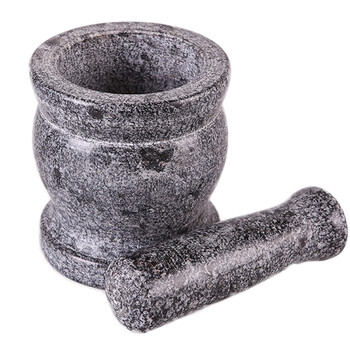 聚满福 石臼捣蒜器 特大号家用青石蒜臼子研磨器手动压蒜泥蓉器捣药罐