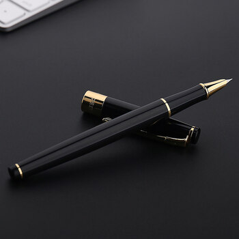 铱金笔 墨水笔 男女学生练字书法办公书写签名签字礼品送礼 黑色 0