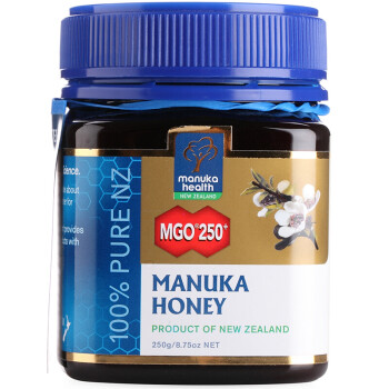 蜜纽康（Manuka Health）新西兰进口麦卢卡花蜂蜜(MGO250+)250g