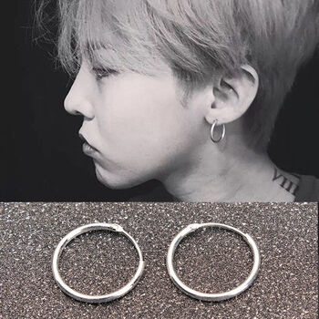 戚小米权志龙gd同款耳钉gd耳钉gd耳钉男士男生潮男韩国版光面明星周边