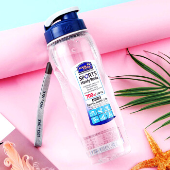 
                                                            乐扣乐扣（LOCK&LOCK）水杯便携防漏塑料运动水壶大容量杯子 透明                