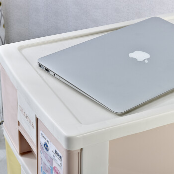 
                                        茶花收纳柜塑料四层收纳箱储物柜抽屉整理柜大容量110L 2802-A                
