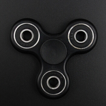 晖之益 指尖陀螺创意玩具螺旋指间陀螺减压发泄玩具 静音黑色