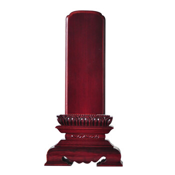 木雕龙木制牌位 灵牌 牌位 先祖牌位 深红色【图片