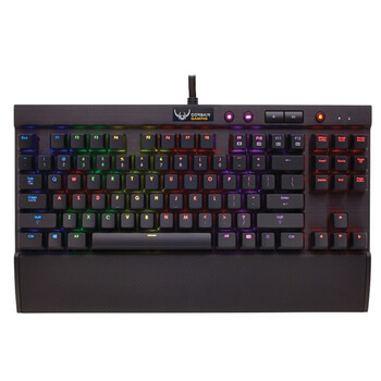 CORSAIR 海盗船 K65 RGB 幻彩背光机械游戏键盘 黑色（红轴）