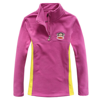 paulfrank大嘴猴2015春季新款女式套头绒卫衣外套paulfrank正品 紫红色 XL