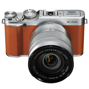 富士（FUJIFILM）X-A2 微单电套机（XC16-50II）摩卡棕 APS-C 自拍翻转屏 WiFi XA2时尚复古