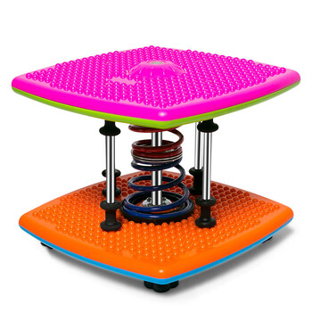 多功能双弹簧塑身跳舞机 运动健身扭扭乐扭腰机 大号扭腰盘 粉面彩虹