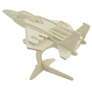 木制拼图模型儿童仿真玩具3d木质手工拼图 f15战斗机