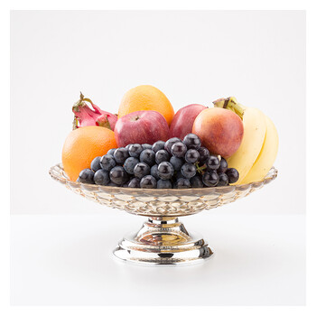 唯谛35cm超大号高档欧式水果盘客厅茶几家用果盘ktv酒店用品水果盆