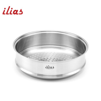 
                                        伊利亚斯（iLias） 不锈钢蒸笼30cm蒸屉蒸锅篦子单层蒸格                
