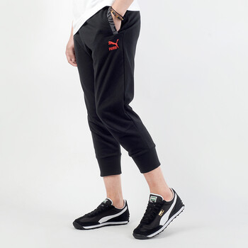 puma彪马男裤2017夏季针织透气收口小脚运动休闲七分裤短裤 57294101