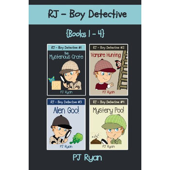 【预订】rj - boy detective books 1-4: fun short