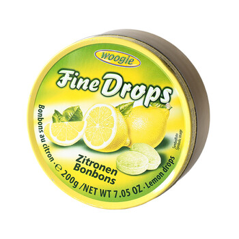 woogie 德国进口 铁盒水果糖粒 进口糖果喜糖果 柠檬味 200g