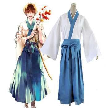 Sai Lv 银魂cosplay服装道具志村新八cos服装衣服道具衣服 木屐 袜子 假发l 图片价格品牌报价 京东