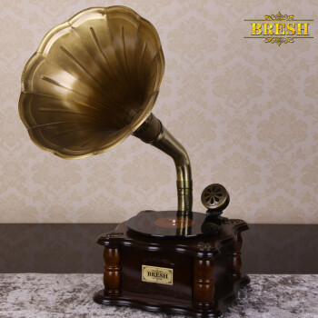 纯铜大喇叭 仿真留声机复古老式功能性重低音炮音响特价 L001(现货)