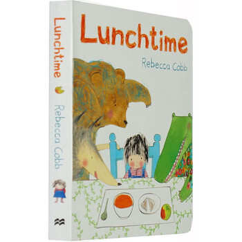 英文原版绘本 lunchtime 开饭啦 纸板书 rebecca cobb