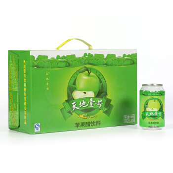 天地壹号 苹果醋饮料330ml×12罐 整箱 新旧版本随机发货