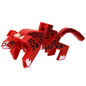 万代文字战兽q变萌字动物变形儿童识字玩具套装 q变萌字-豹71026