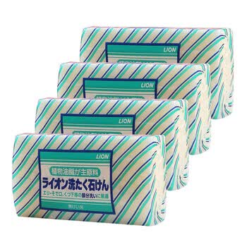 四块洗衣皂 220g去除顽固污渍肥皂 护手植物配方日本进口