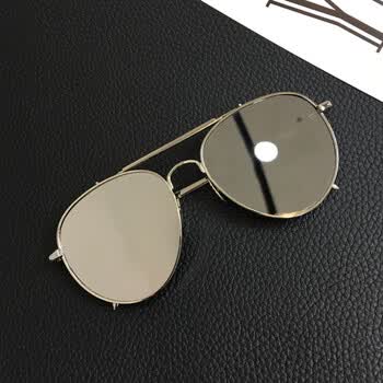 墨镜女潮2016 明星款圆脸太阳镜眼镜 偏光镜蛤箢银框(送镜盒)_ 8折