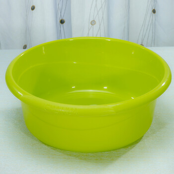 茶花塑料盆 脸盆 水盆 洗手盆 面盆 儿童脸盆 大号 小号 绿色 33cm