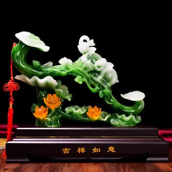 szj 翠绿吉祥如意 47*20*41cm_ 9折现价398元