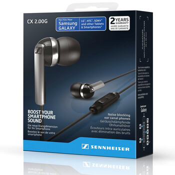 
                                        
                                                                                森海塞尔（Sennheiser）CX2.00i White 手机通话耳机 入耳式耳机 白色                