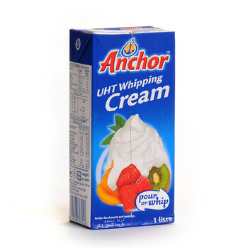 
                                        爱满屋AMW 烘焙原料 新西兰原装进口 安佳动物性淡奶油 易打发鲜奶油 1L原装                