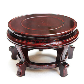 景德镇陶瓷摆件底座配件鱼缸花瓶木板底座 高脚底座 酒坛底座木座木架