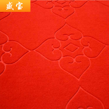 
                                        盛宝 定制地毯 印花地毯酒店办公走廊洗手间门口除尘 006 红色印花 宽1.2米*长1米厚度9毫米                