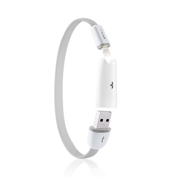 MiLi 苹果MFi认证 苹果Lightning闪电接口充电数据线 适用于iPhone6/6Plus/6s/6s Plus HI-L02 20cm 流光银